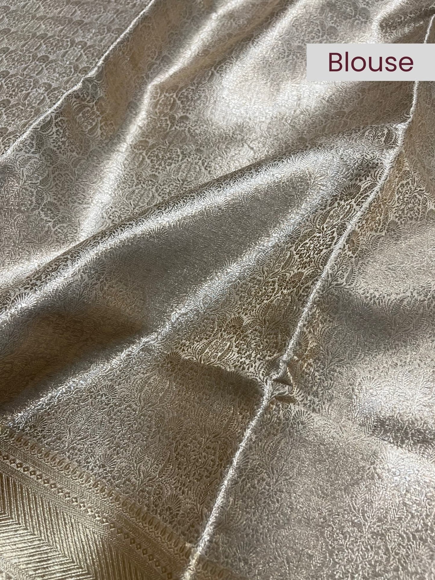 Golden Brocade Tissue Silk