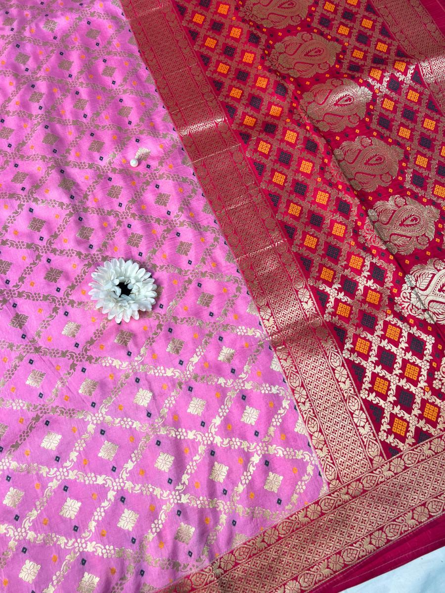 Pink Viscose Silk