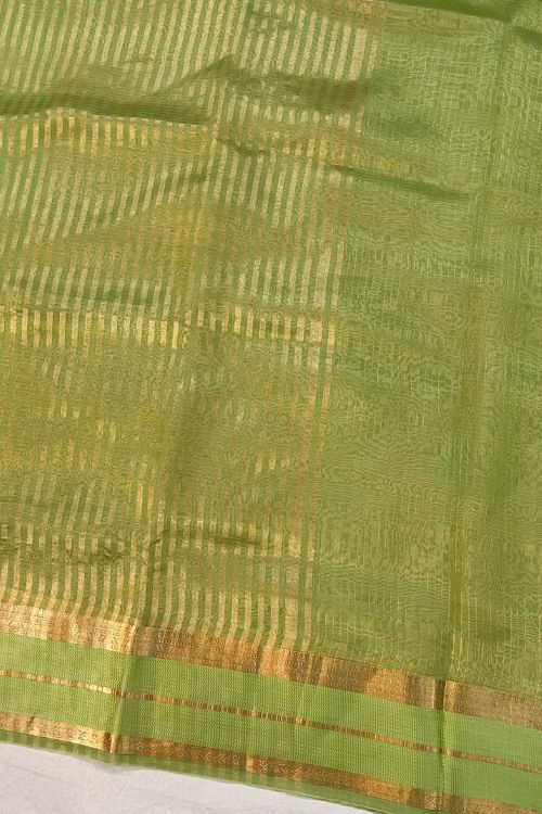 Green Kora-Tissue Silk Saree