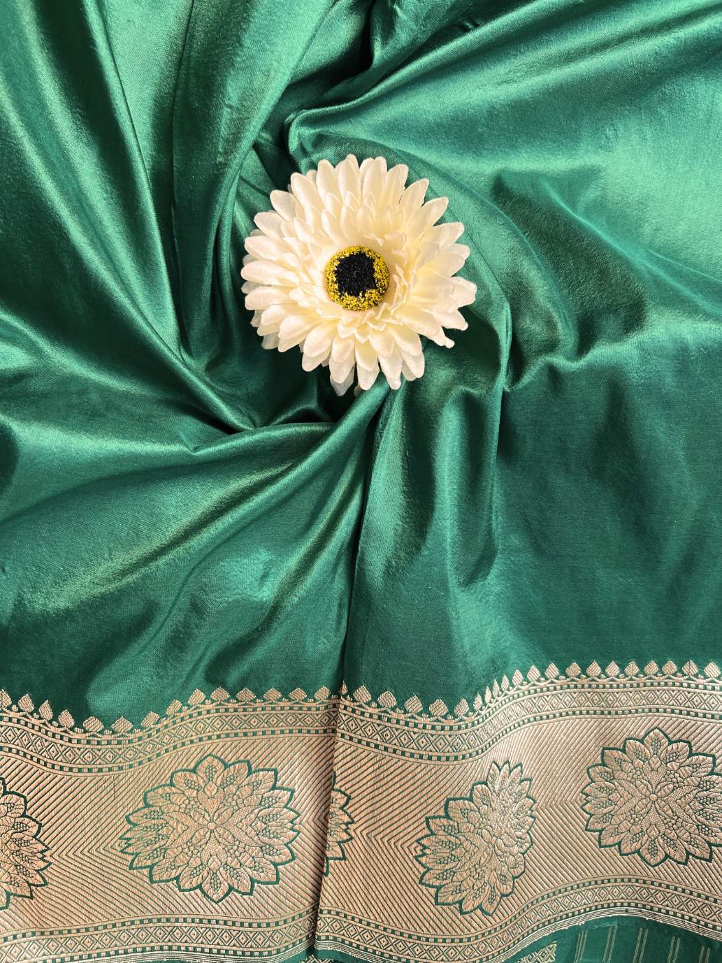 Dark Green Katan Silk