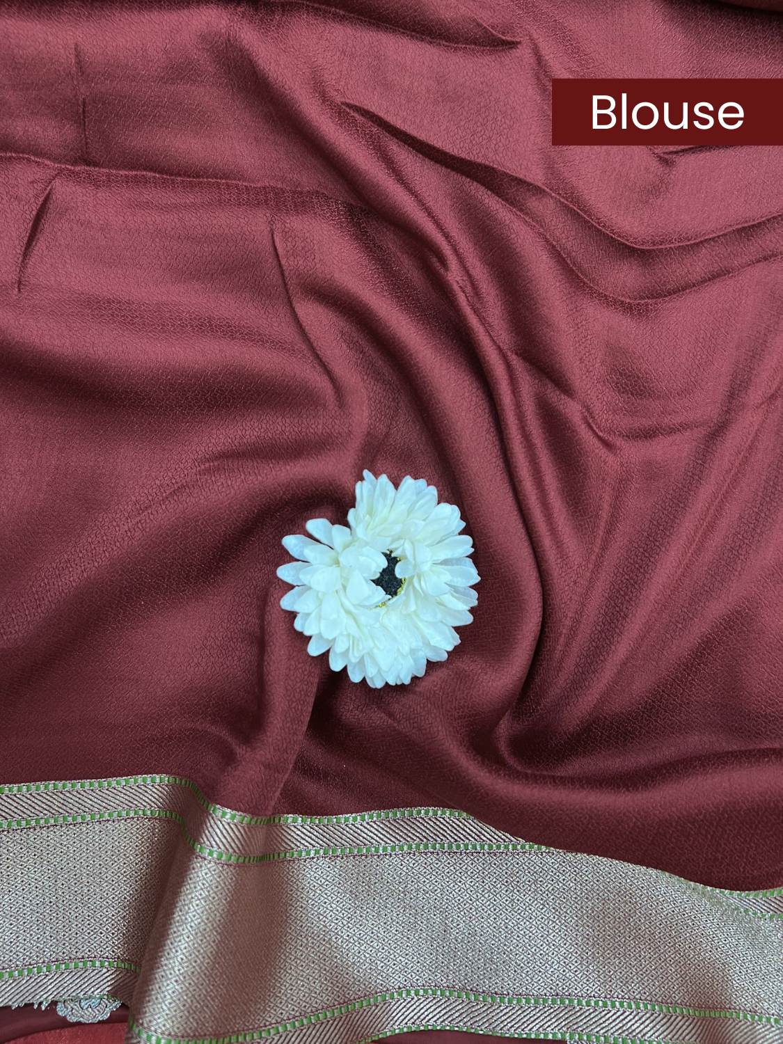 Maroon Brocade Blouse