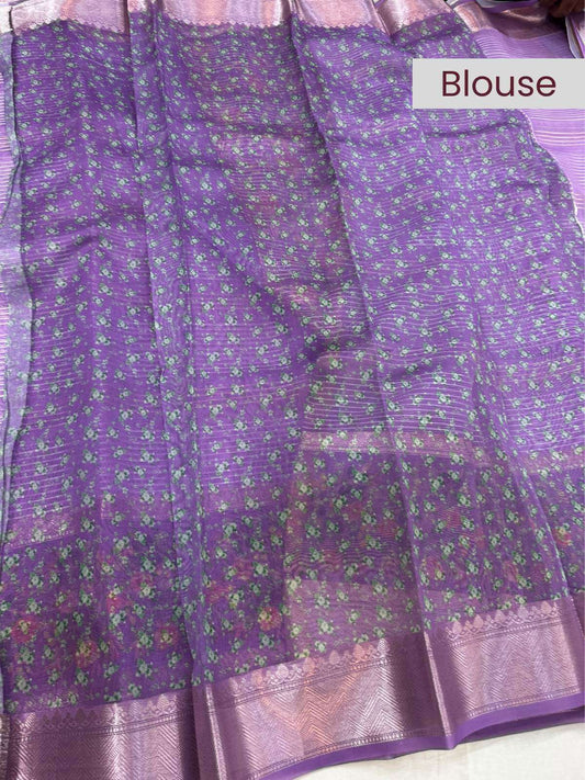 Chiniya silk saree crafted with fine detailing and luxurious drape