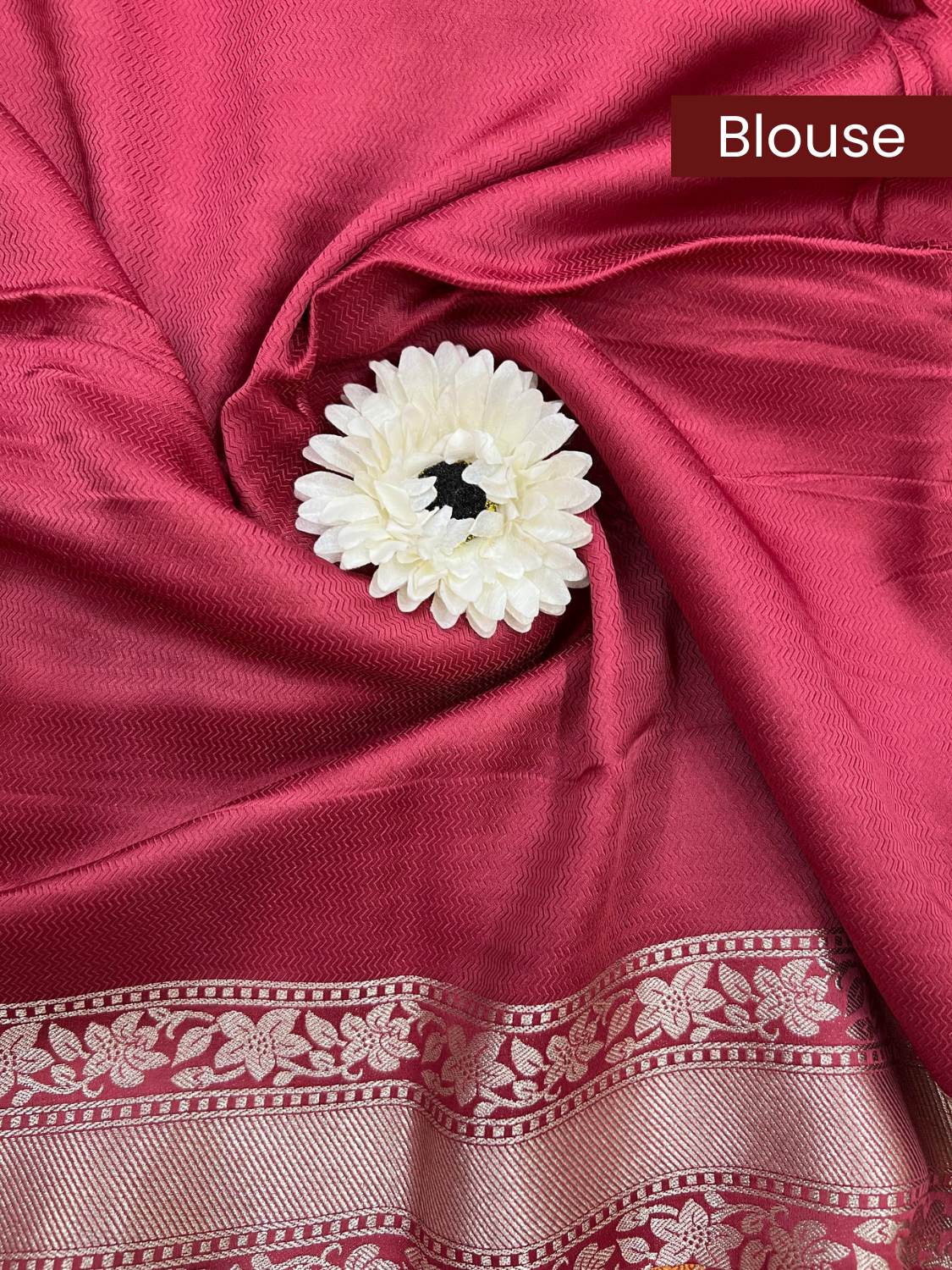 Maroon Brocade Blouse