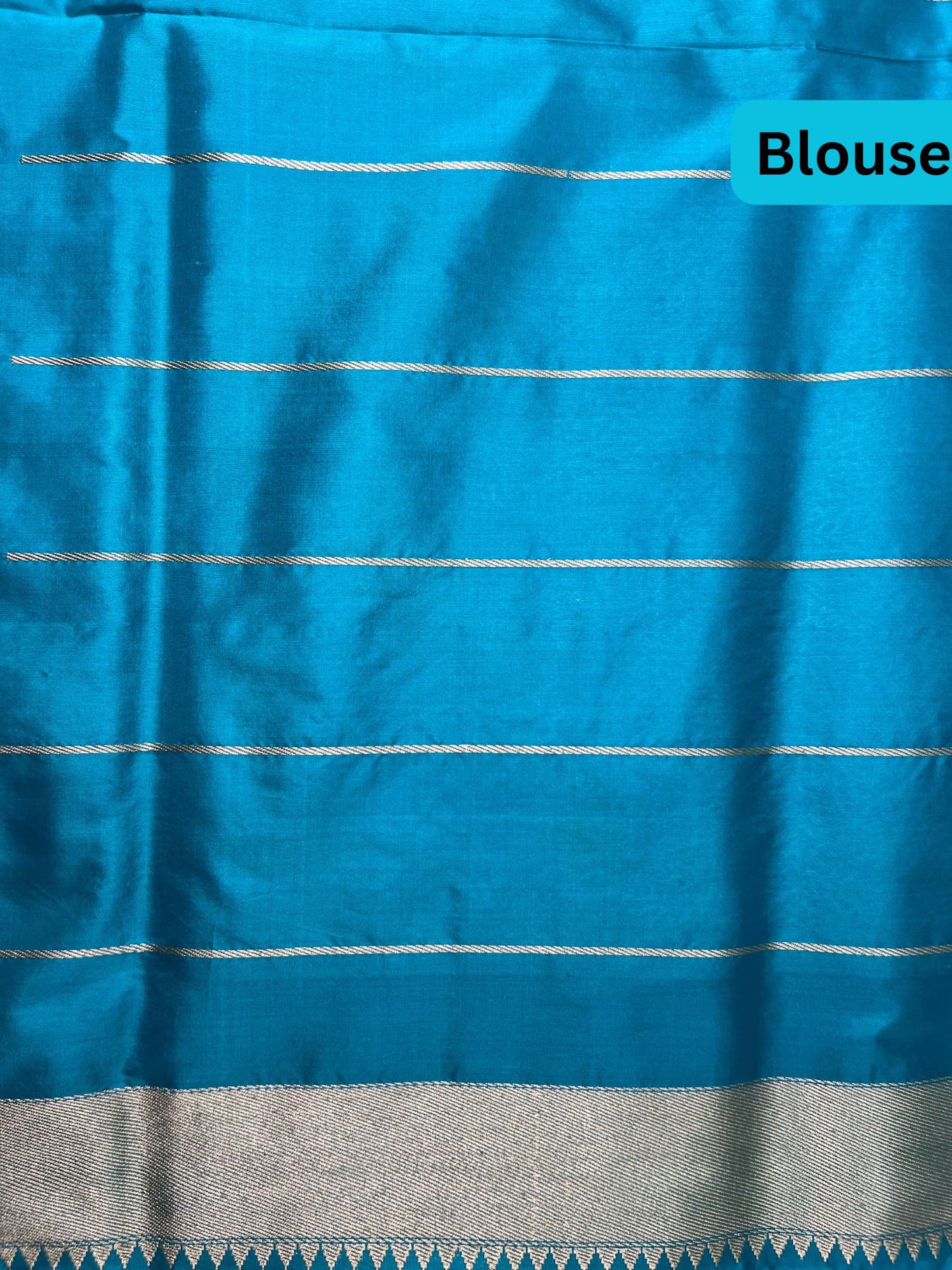 Turquoise Blue Katan Silk