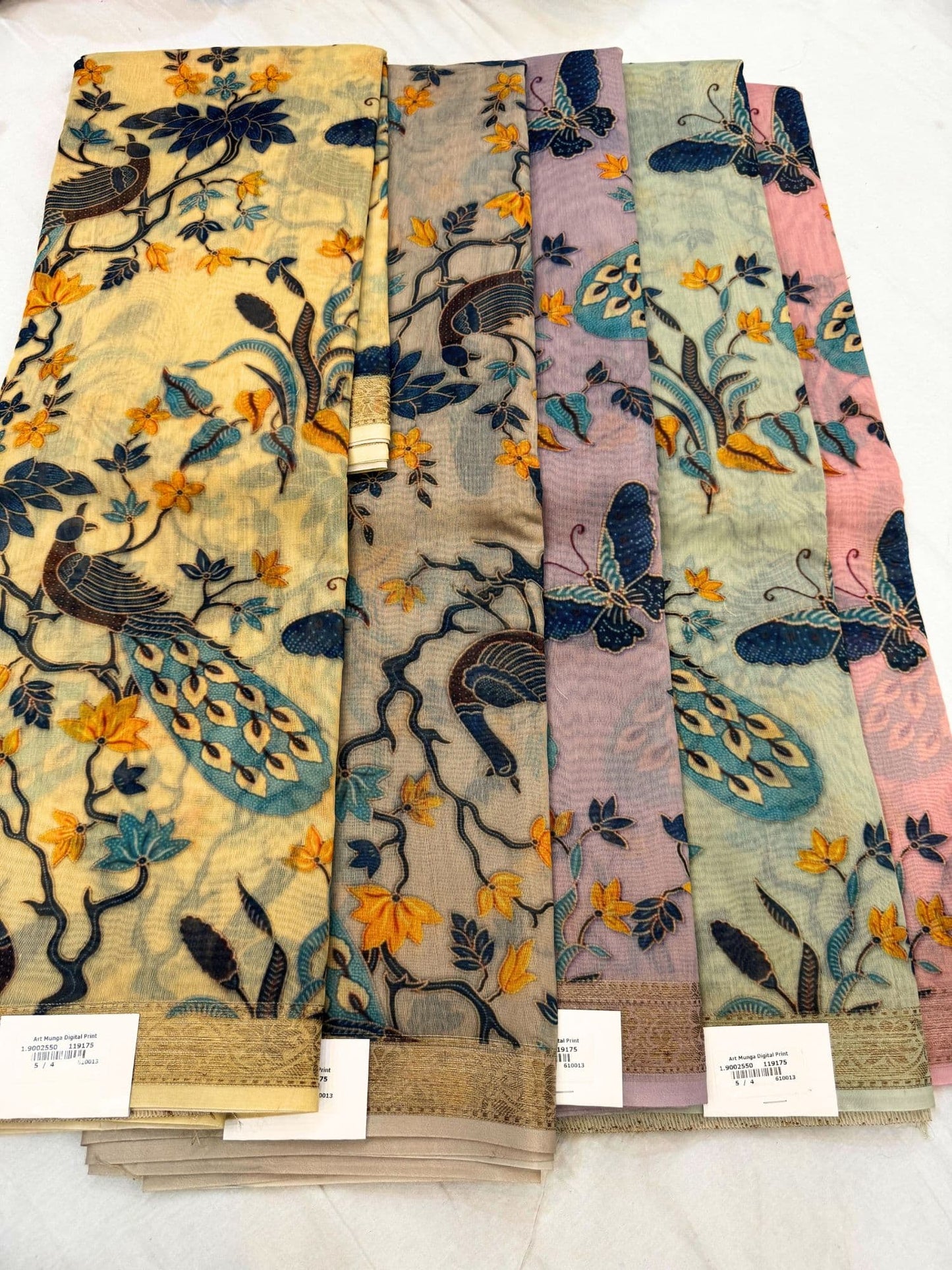 Pastel Yellow Moonga Silk