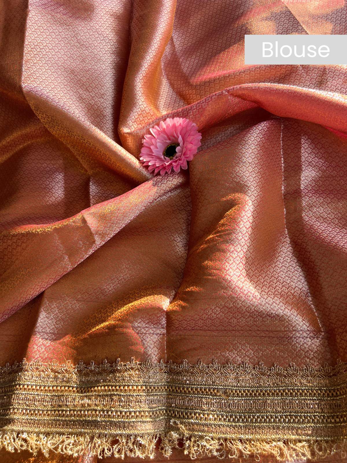 Dual Shade brocade blouse