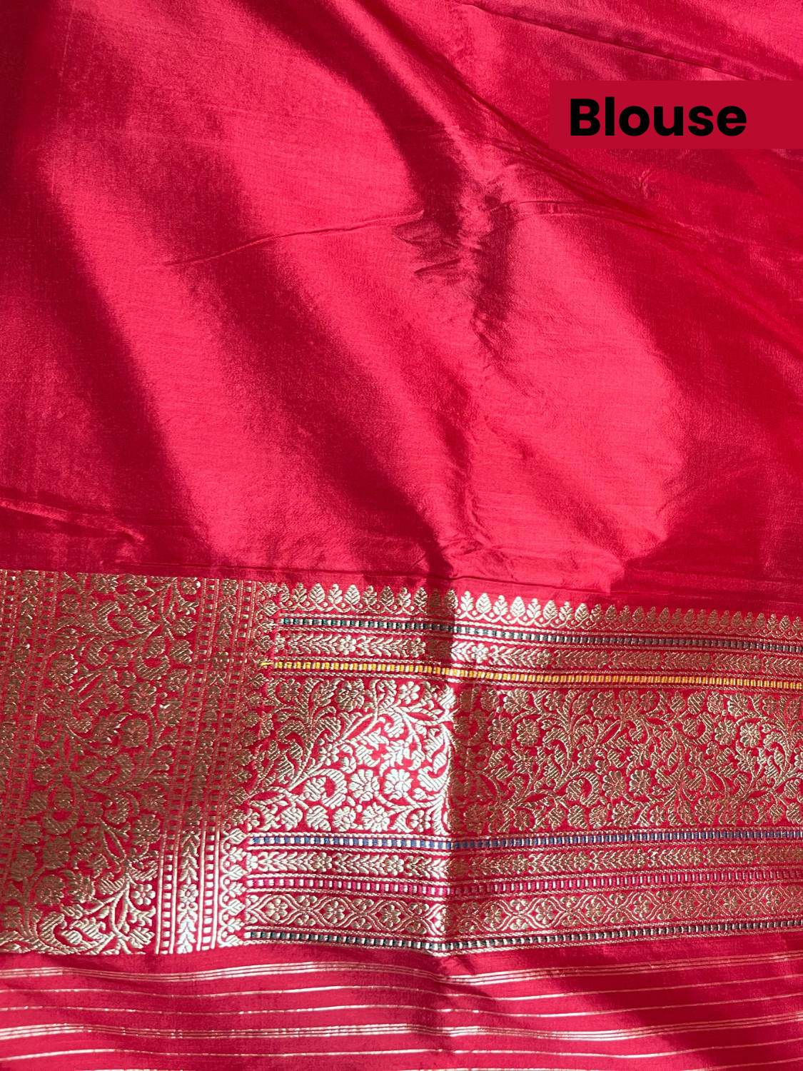 Red Katan Silk blouse