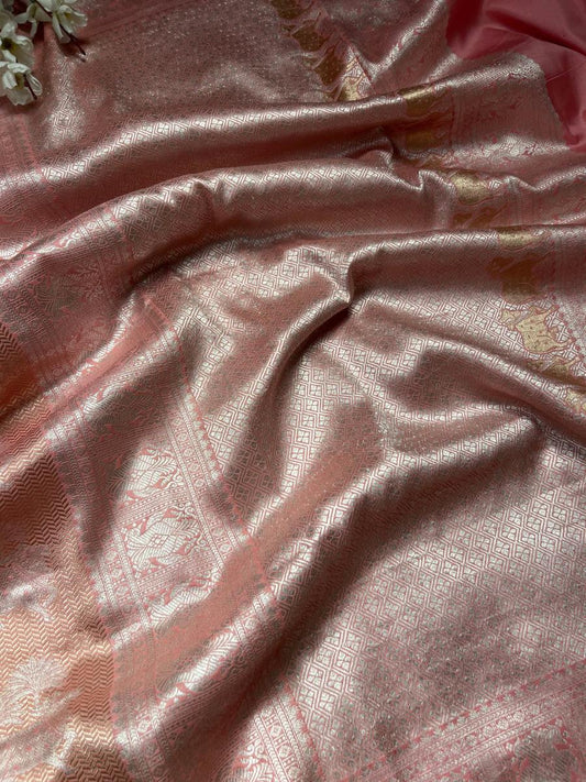 Baby Pink Katan Silk