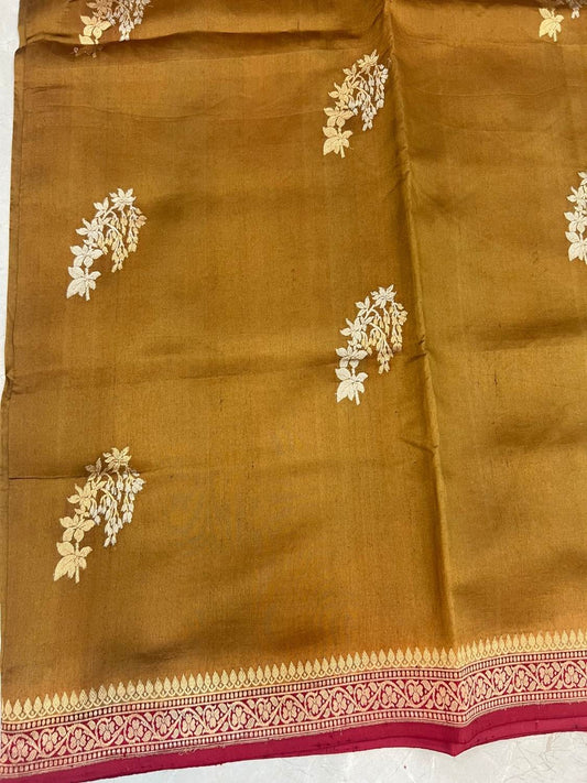 Mustard Gold Katan Silk