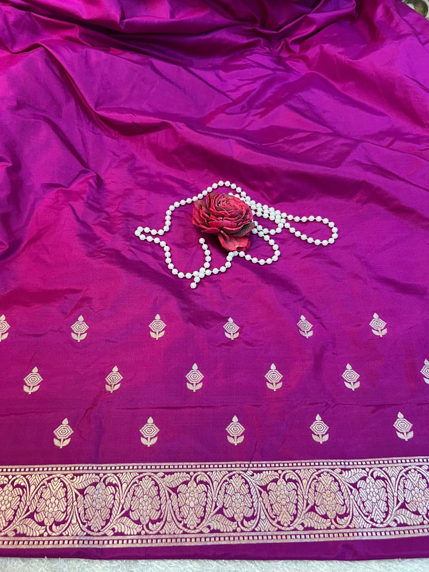 Purple Katan Silk Suit