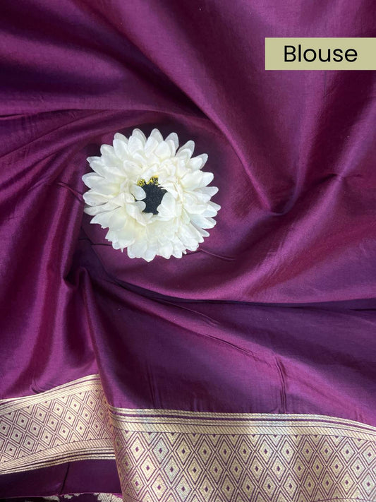 Deep Purple Katan Silk blouse