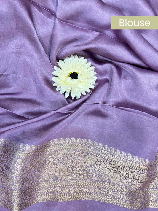 Lavender Katan Silk Blouse