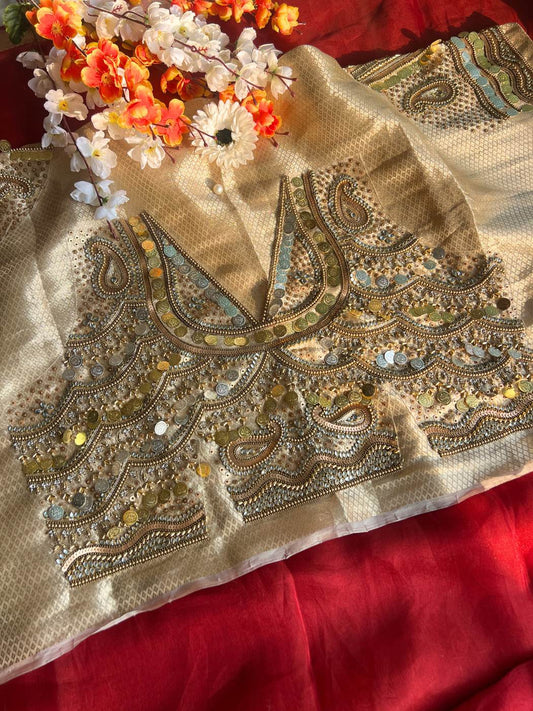 Golden Maharani Jadau Blouse