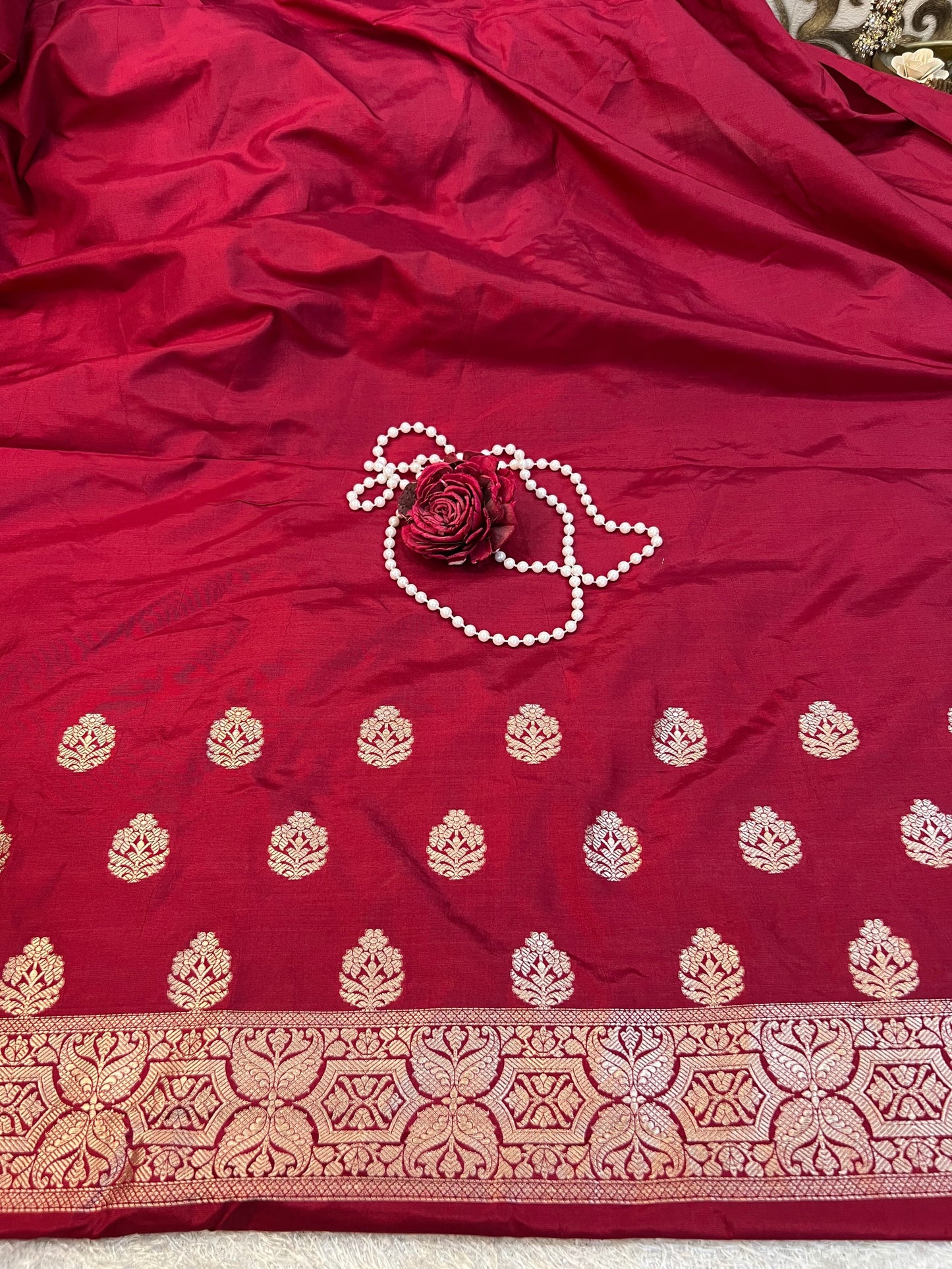Maroon Katan Silk Suit