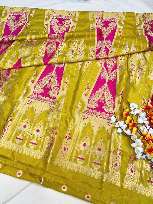 Designer lehenga with intricate embroidery and rich bridal look