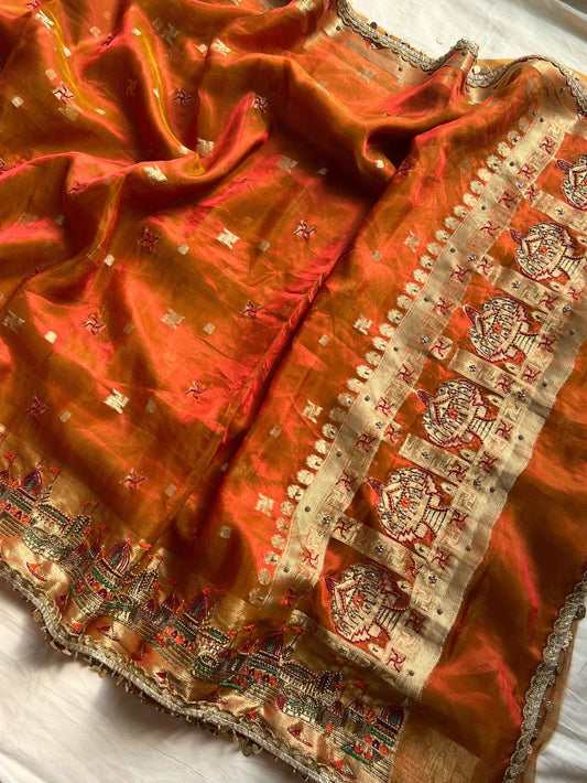 Orange Dual Shade Kashi Ghat