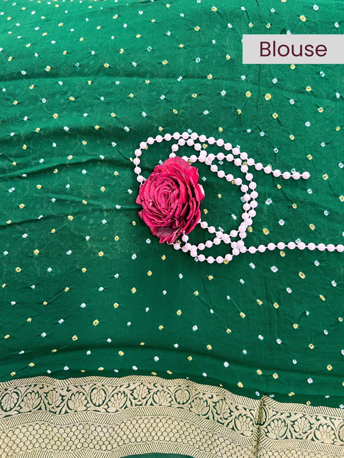 Bottle Green Bandhej