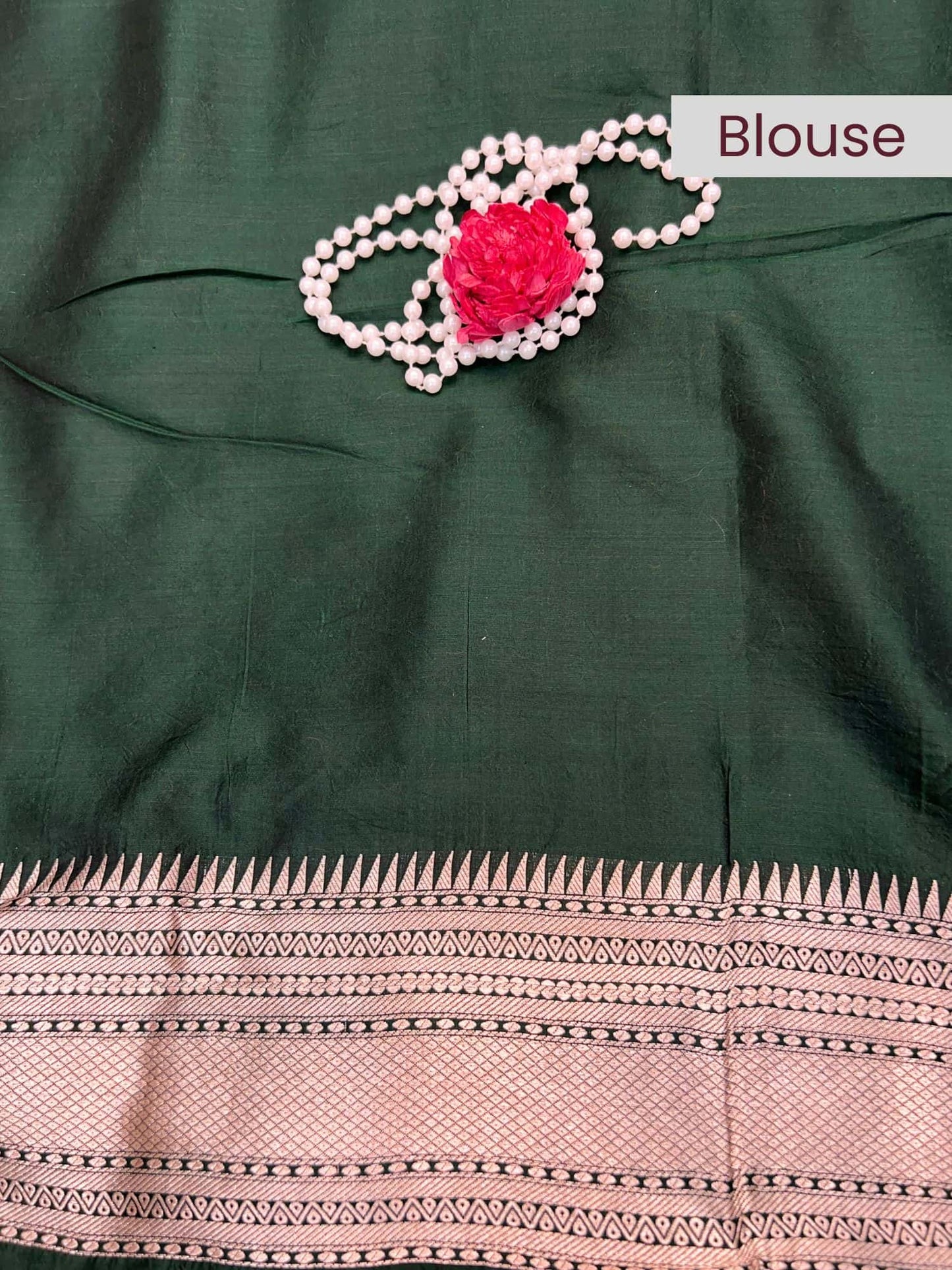 Manatavya Banaras Katan silk saree with rich Banarasi weave, smooth texture and elegant traditional craftsmanship