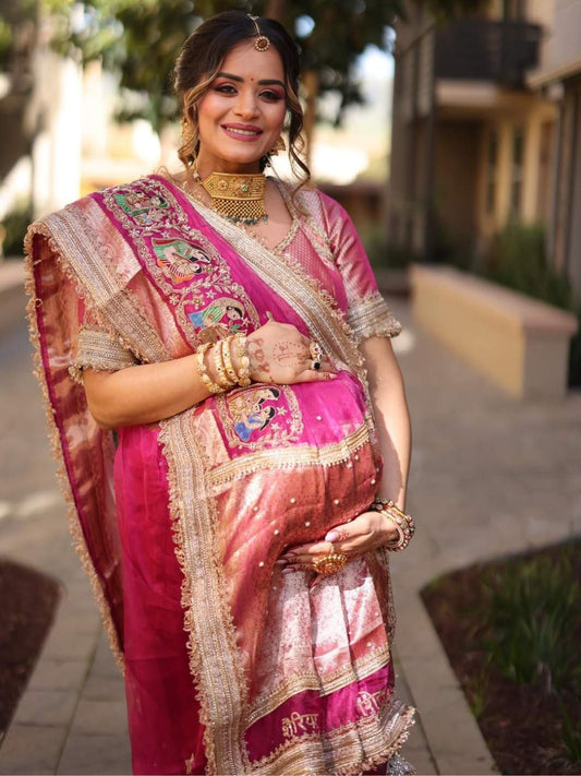 Hot Pink Godh Bharai