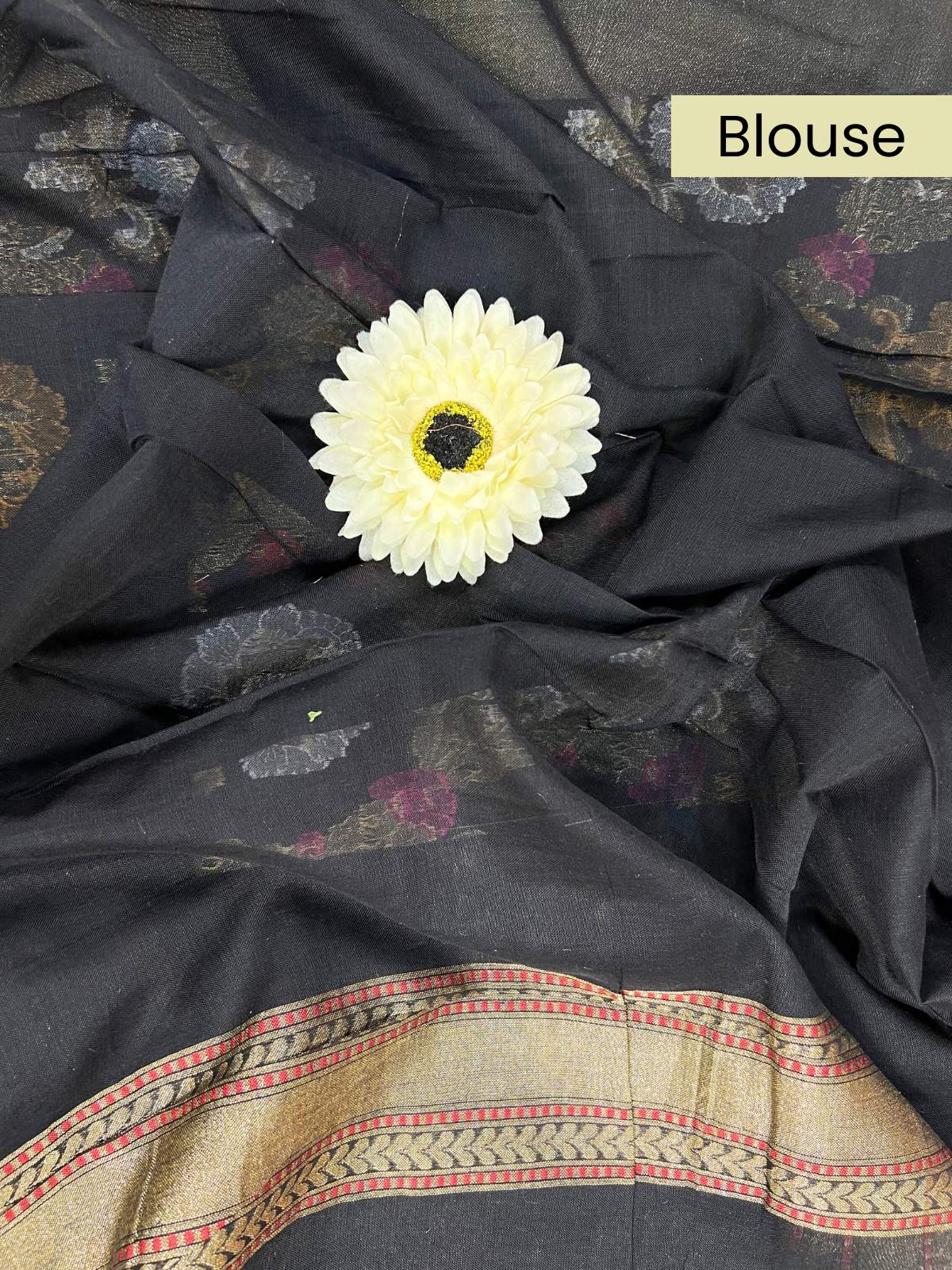 Black Cotton Jamdani