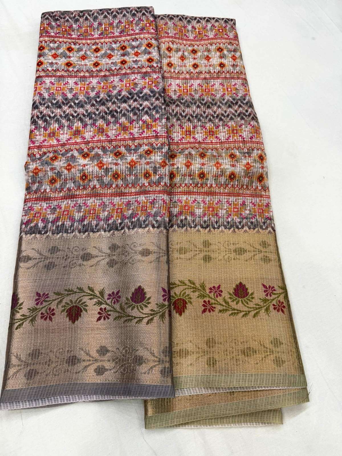 Manipuri Kota silk saree with subtle traditional patterns and soft finish