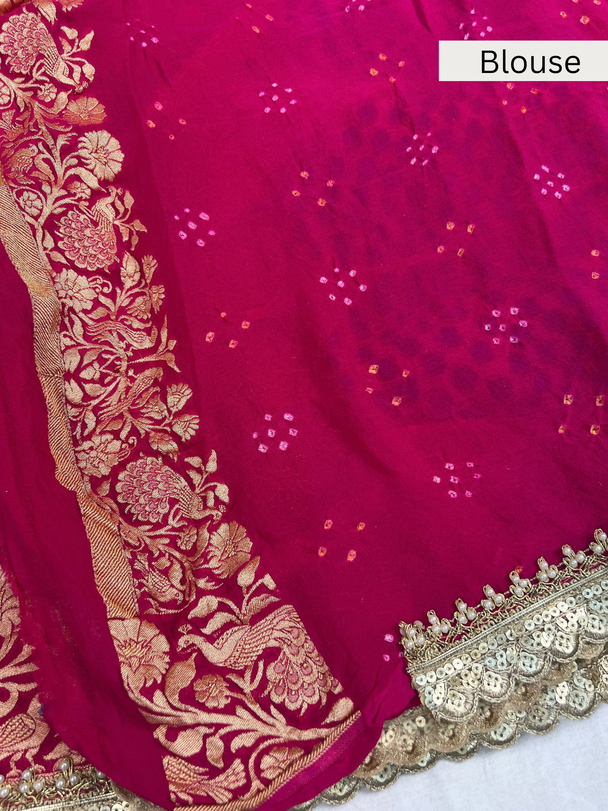 Hot Pink Bandhej