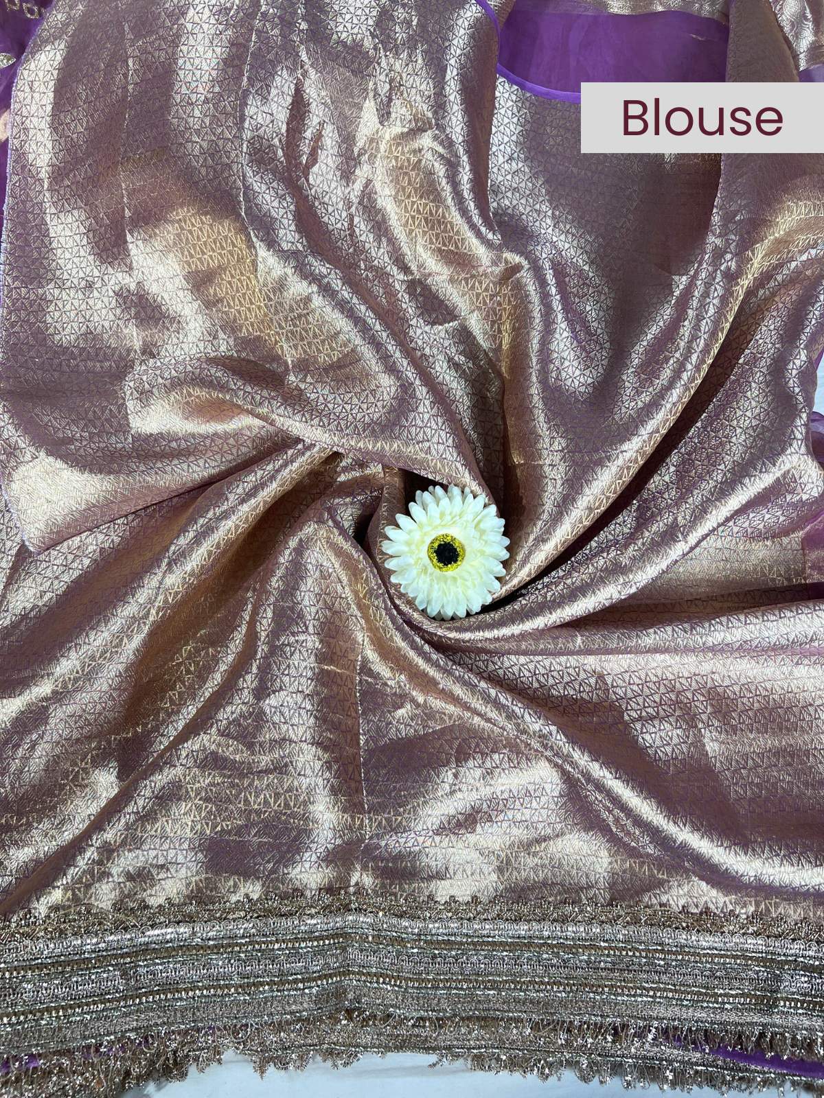 Lavender Brocade Blouse