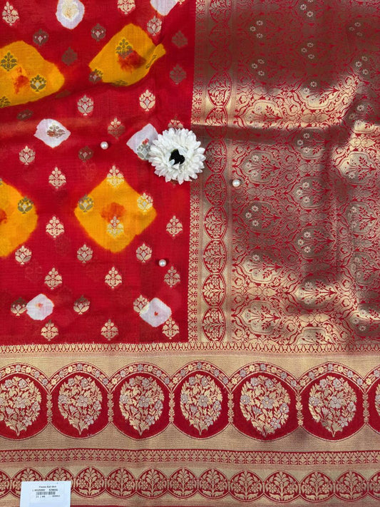 Red Viscose Silk