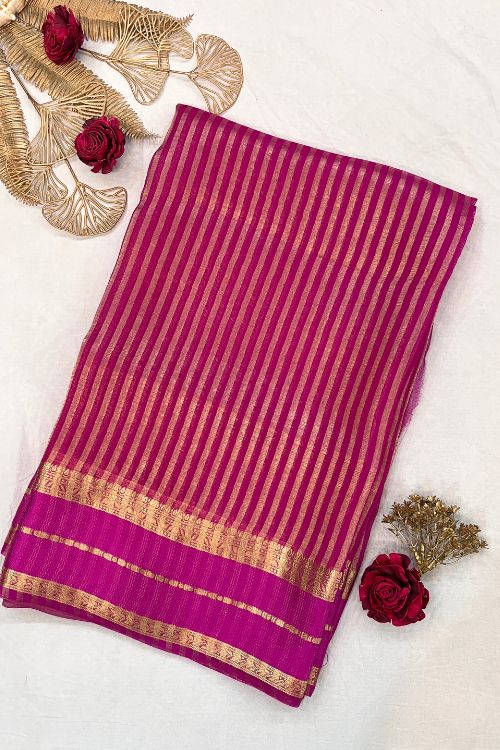 Pink Kora-Tissue Silk Saree