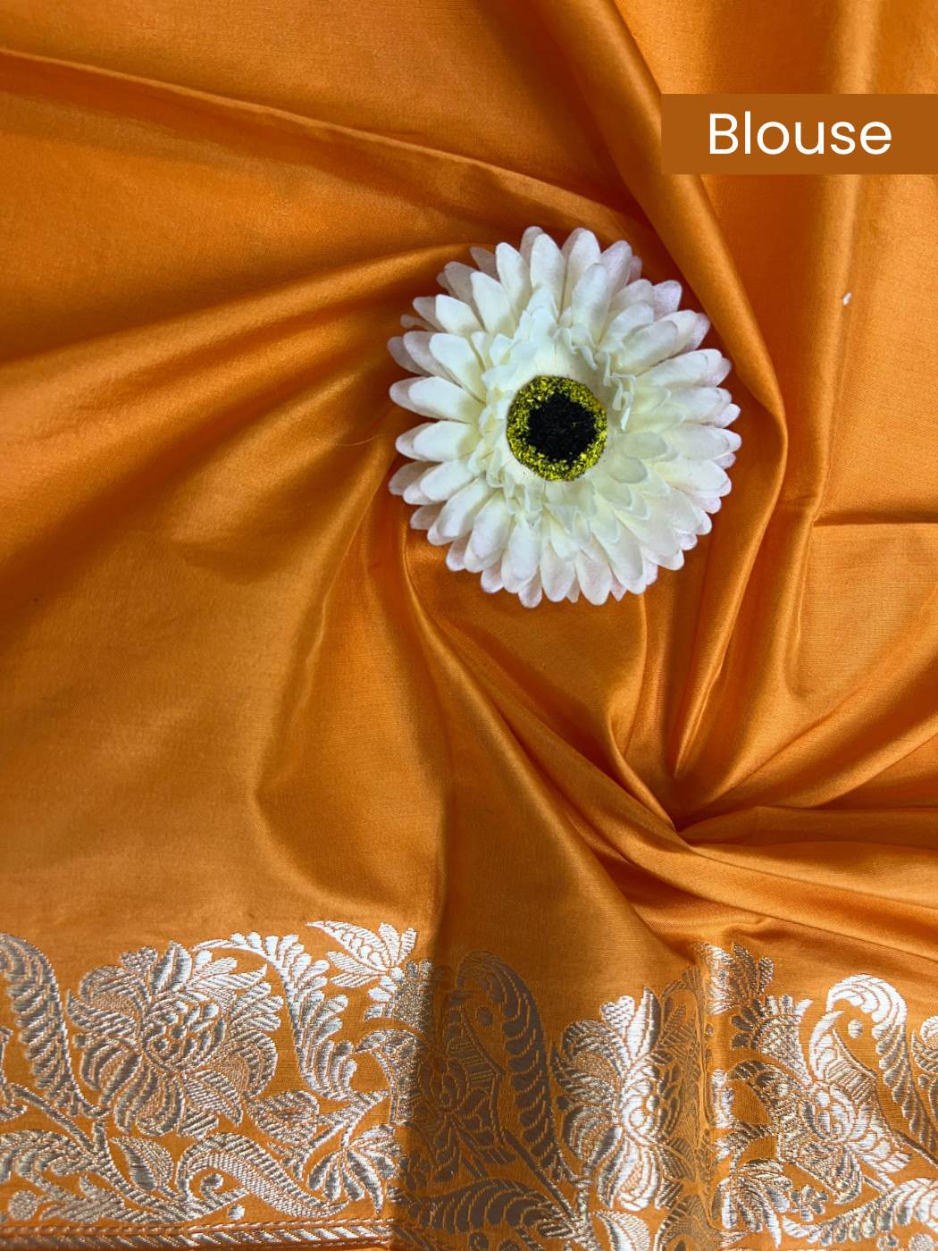 Orange Katan Silk blouse