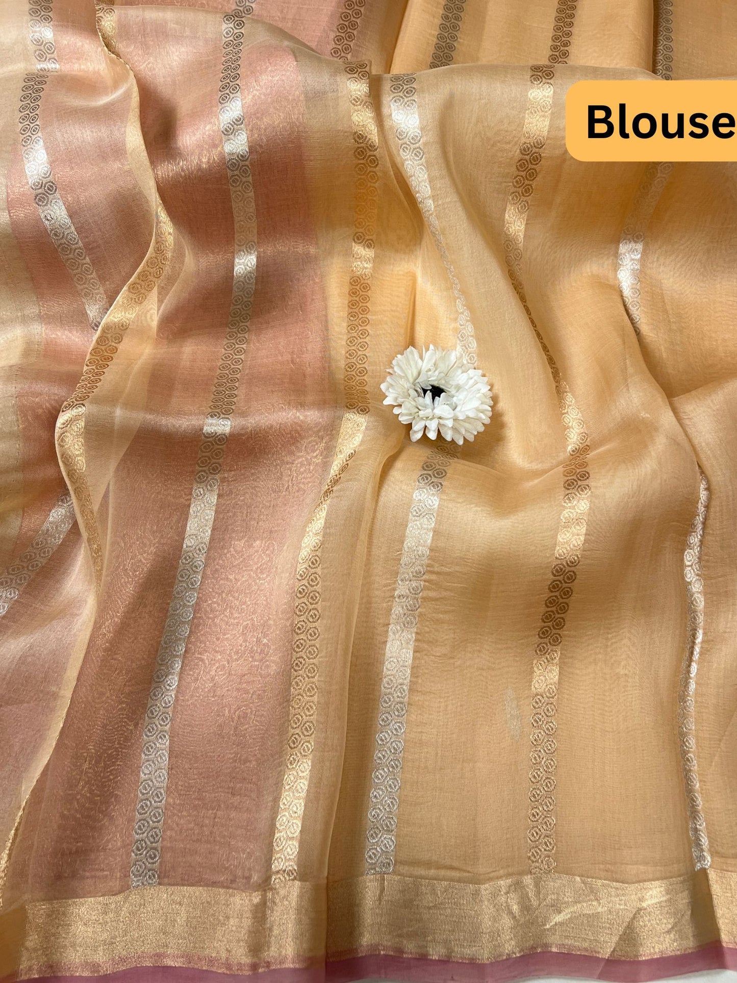 Pink Beige Kora Silk Blouse