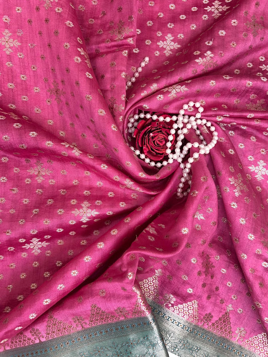 Pink Chiniya Silk