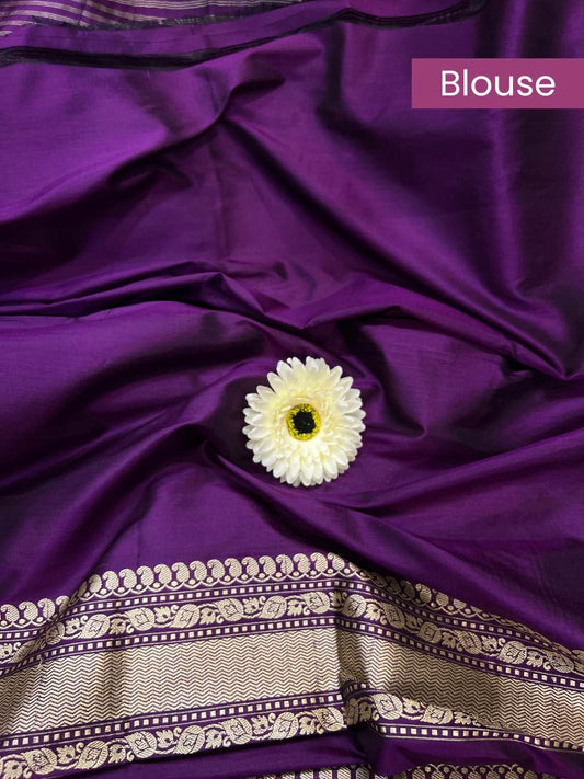 Deep Purple Katan Silk blouse