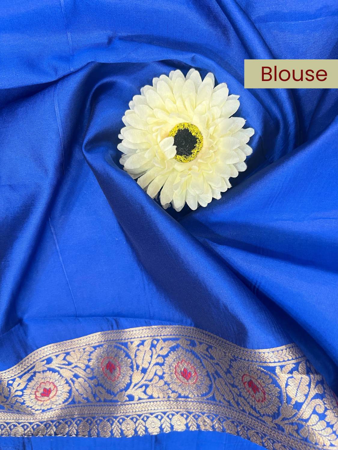 Blue Katan Silk blouse