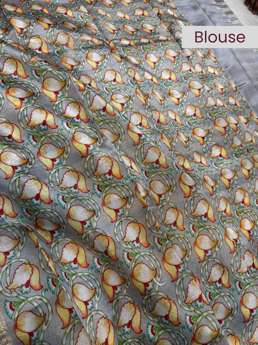 Manipuri Kota silk saree crafted with refined handloom detailing