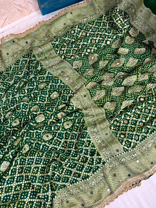 Bottle Green Bandhej