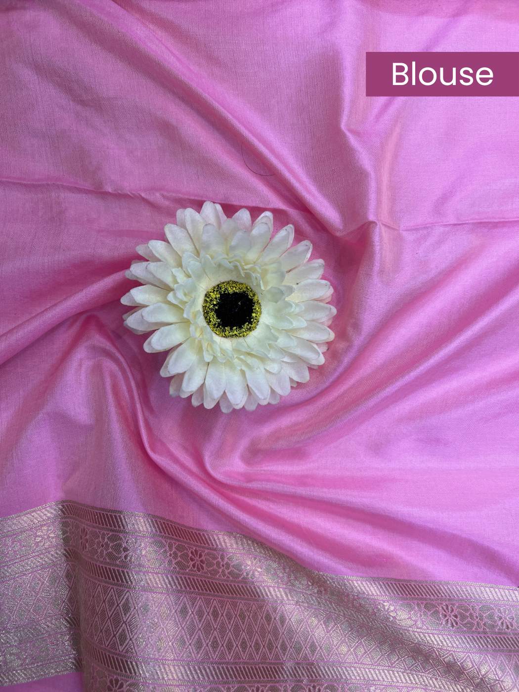 Baby Pink Katan Silk blouse