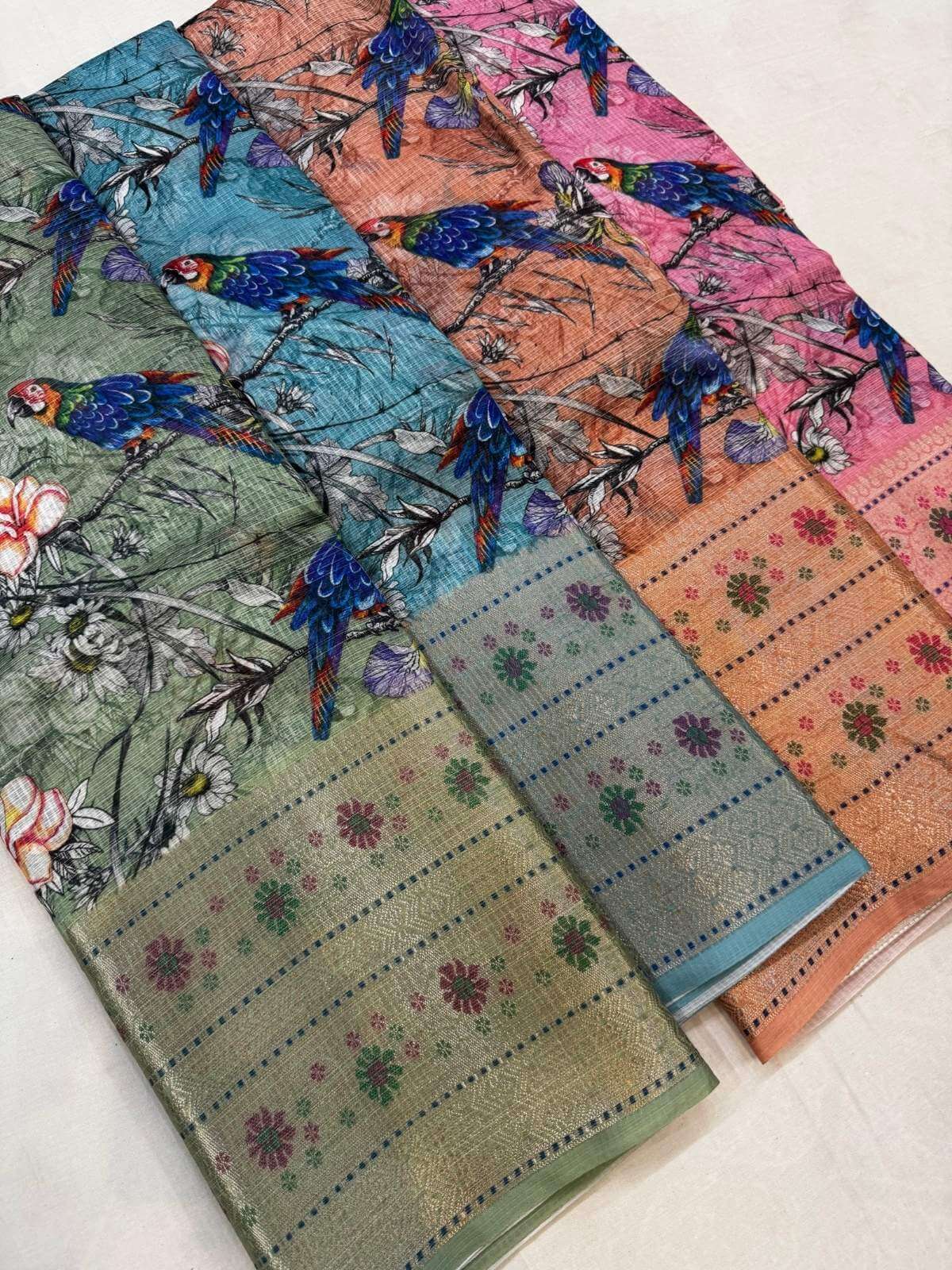 Manipuri Kota silk saree crafted with classic handloom technique