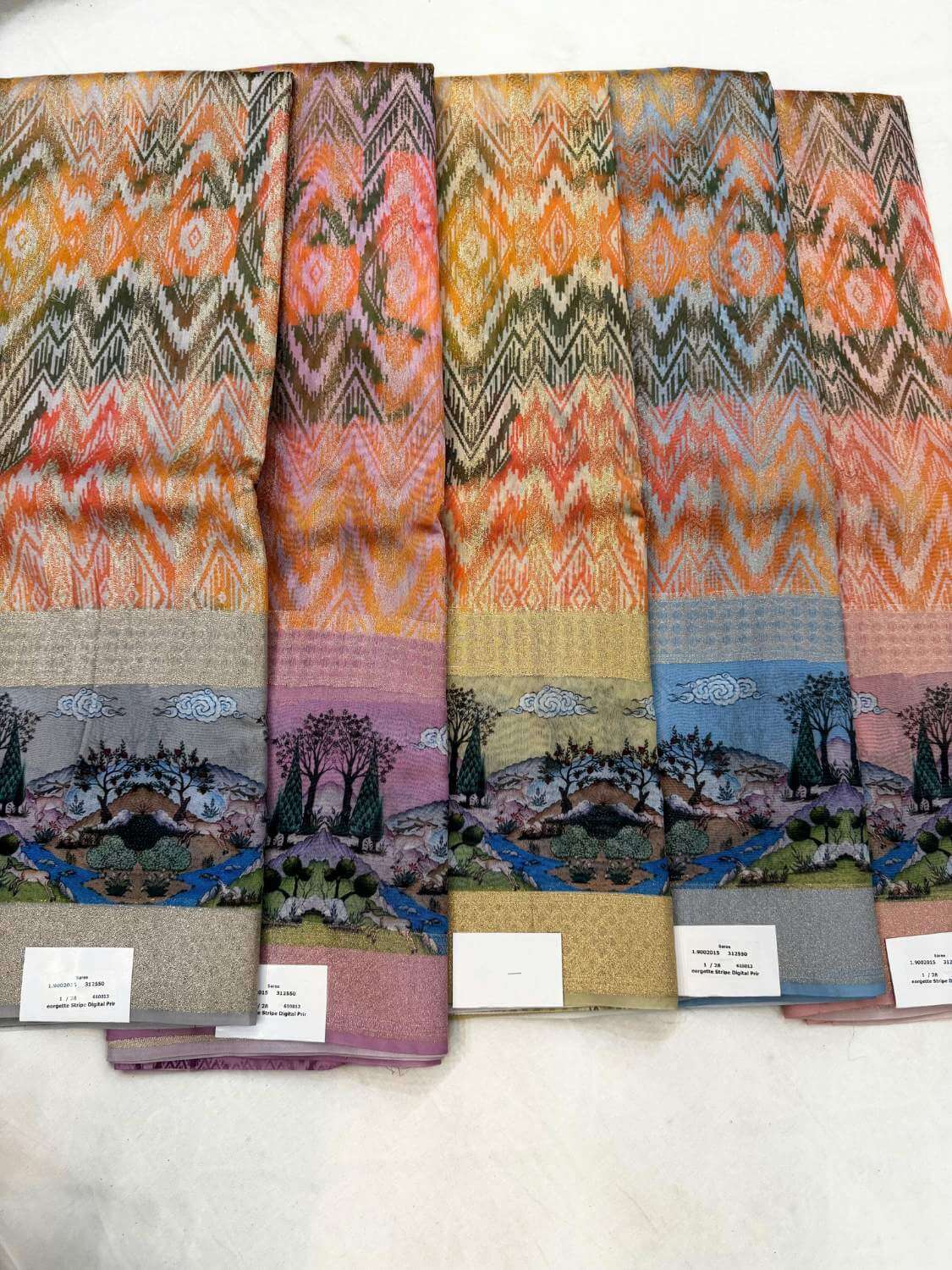 Chiniya silk saree with smooth texture and elegant traditional weave