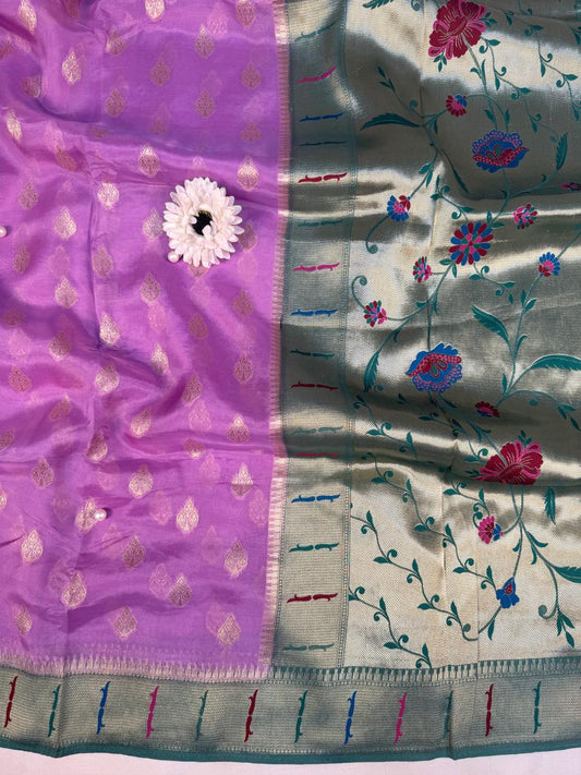 Purple Viscose Silk