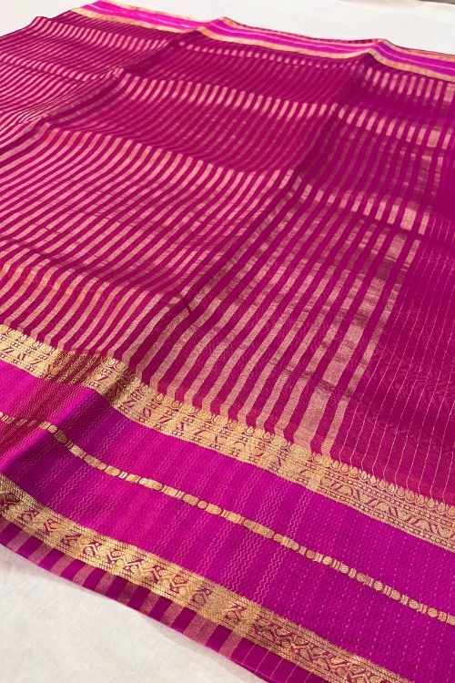 Pink Kora-Tissue Silk Saree