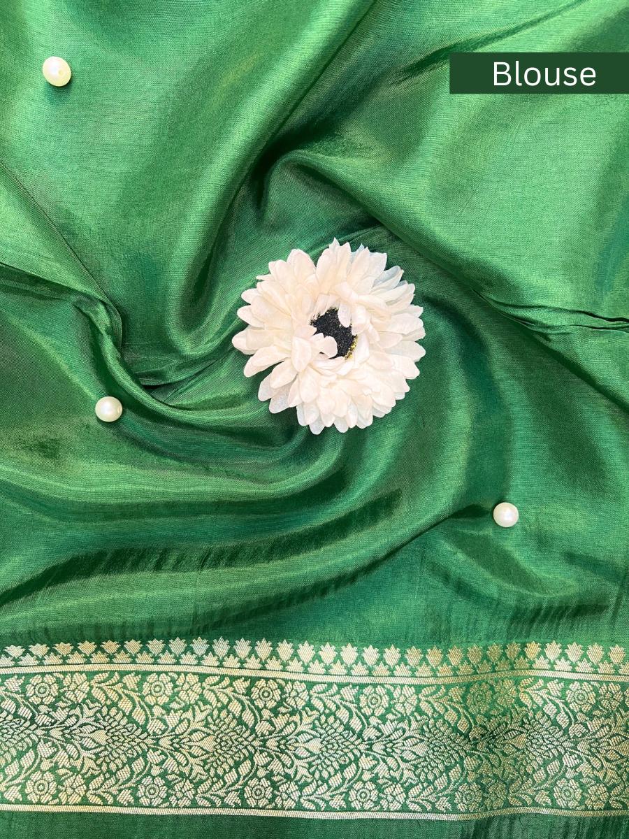 Bottle Green Viscose Silk