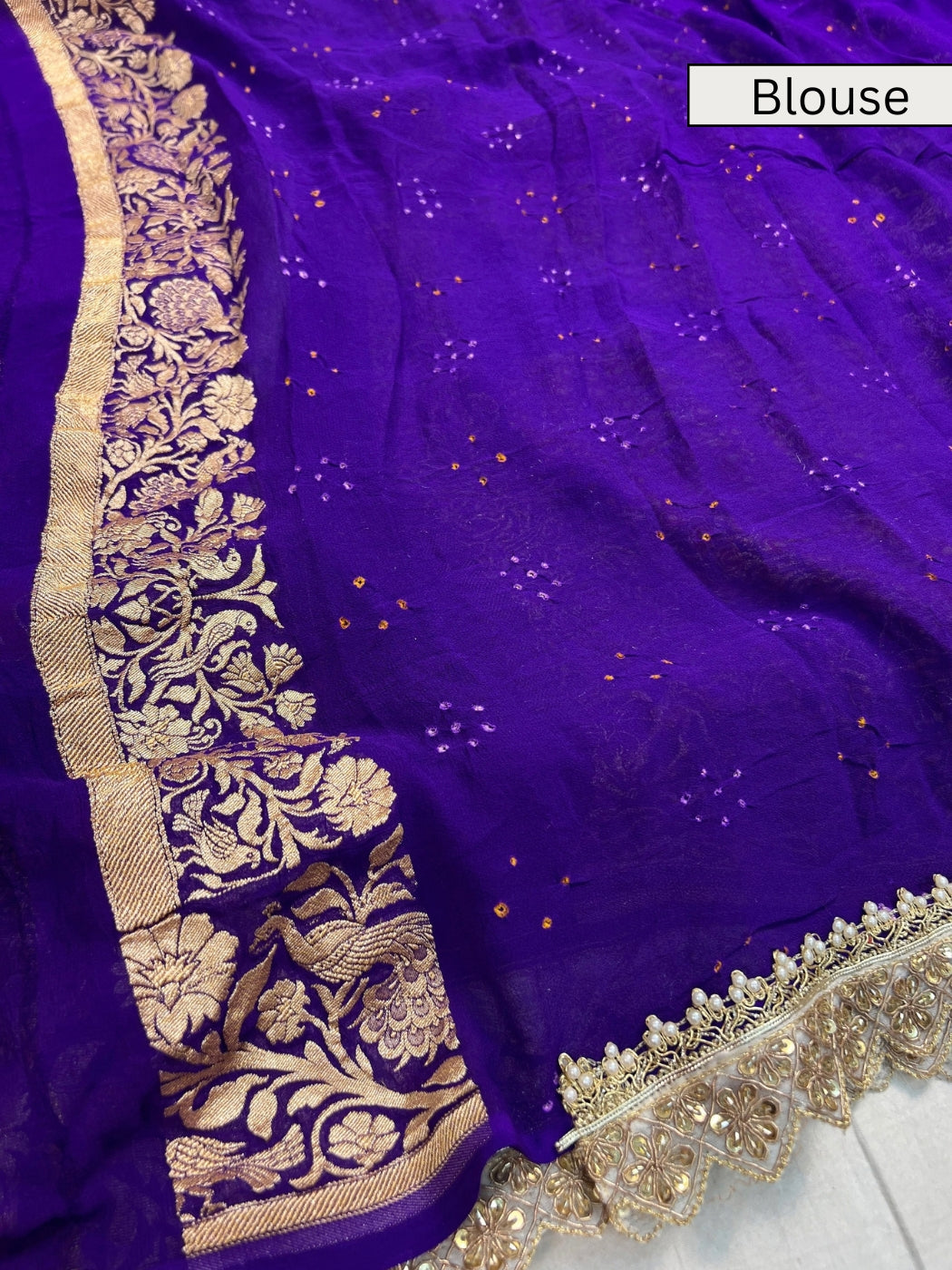 Royal Blue Bandhej