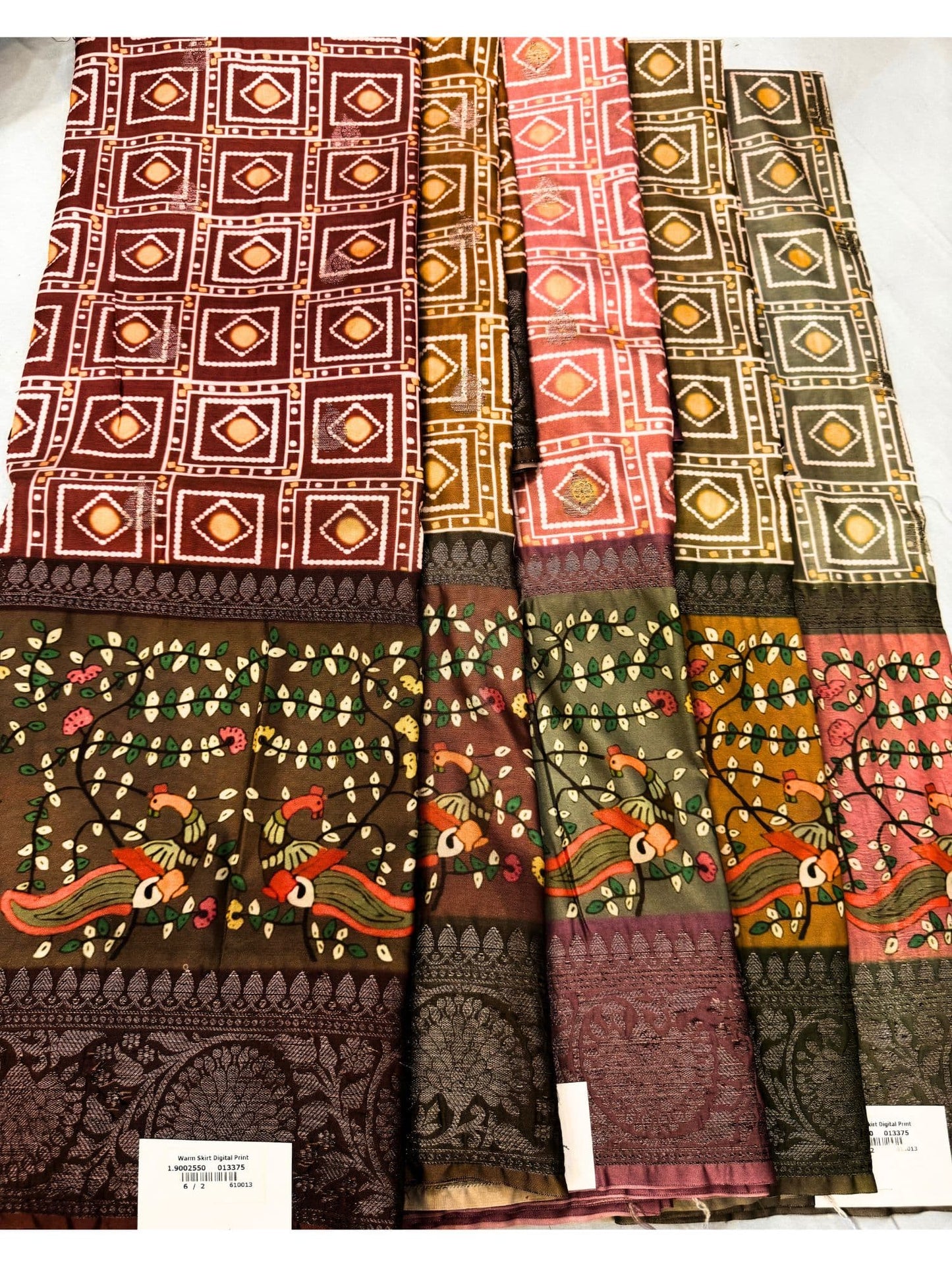 Digital print saree with vibrant colors and detailed artwork – mantavya banaras