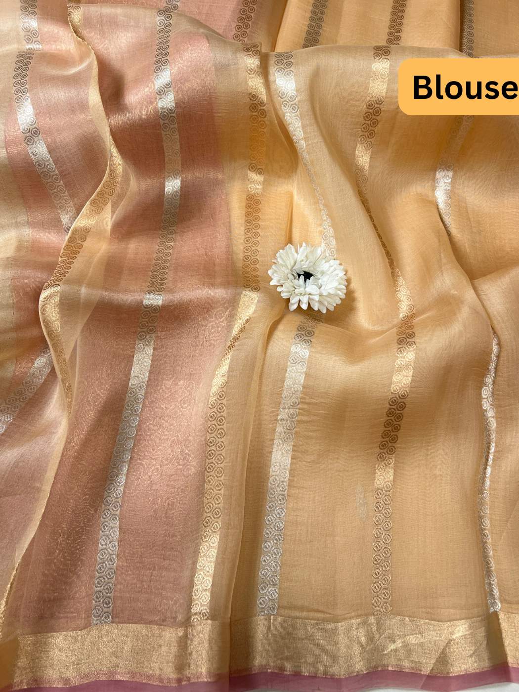 Pink Beige Kora Silk Blouse
