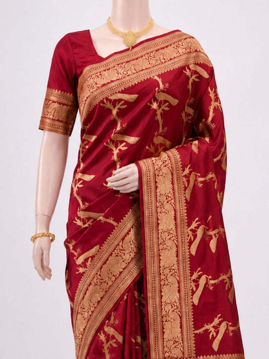Red Katan Silk