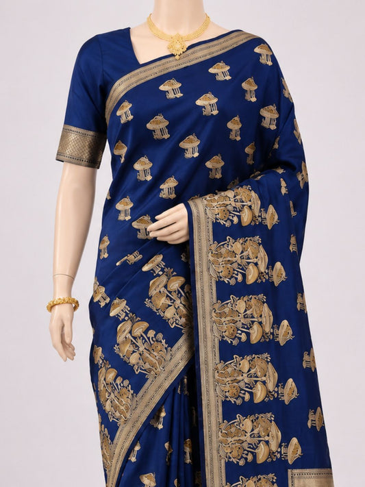 Royal Blue Katan Silk