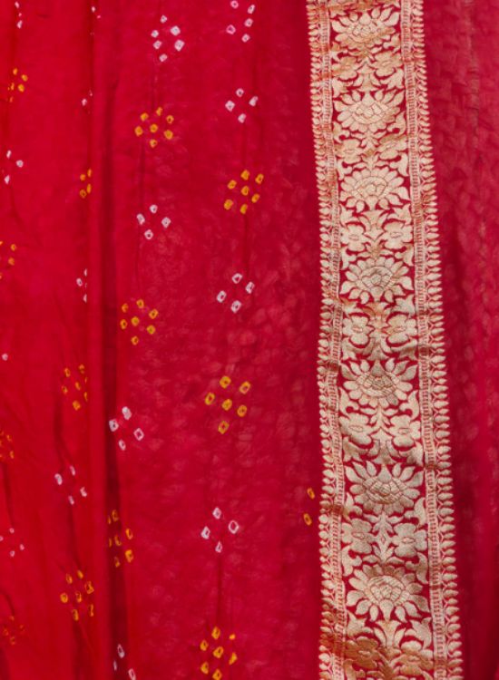 Red Chiniya Silk