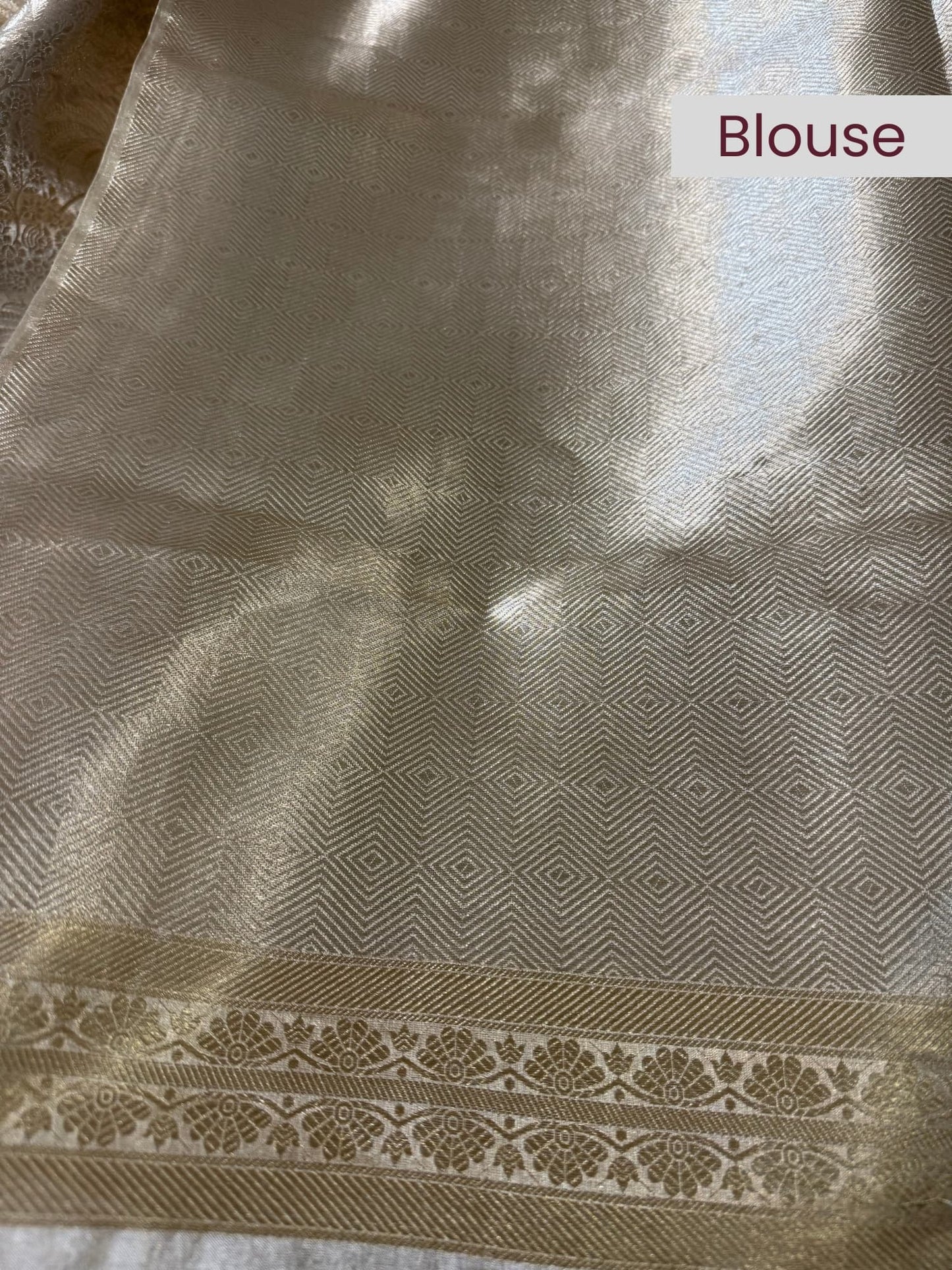 Gold Brocade Tissue Silk