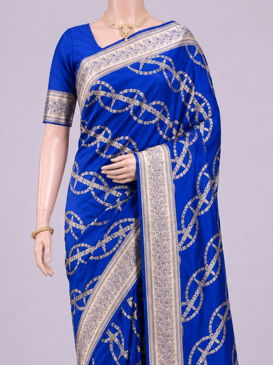 Royal Blue Katan Silk Dummy View 02